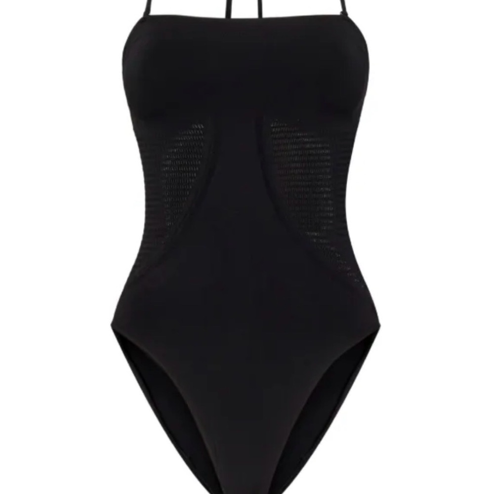 Black One-Piece halter neck swimsuit